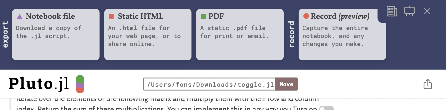 📗 Export to PDF